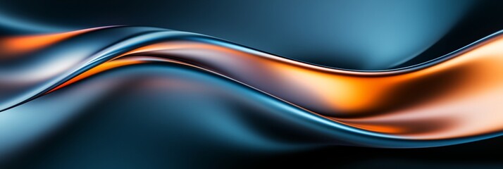 a blue and orange wave of liquid