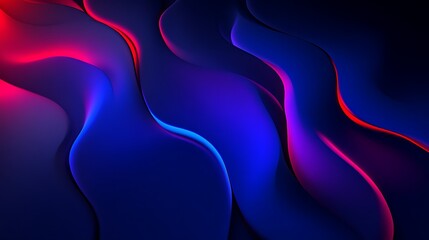 Obraz premium Abstract Blue And Red Wavy Background Design