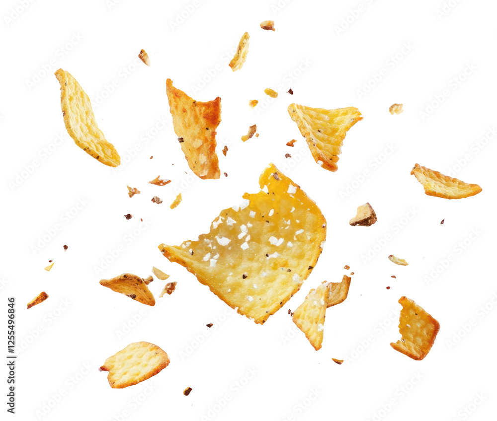 Aufkleber png potato chip explosion background explosion exploding.