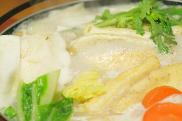 Japanese nabe cuisine, a winter tradition, delicious and warm