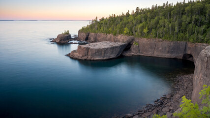 Hollow Rock on Lake Superior in Grand Portage Minnesota