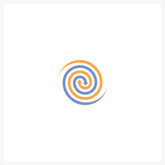 circle twirl, spiral logo