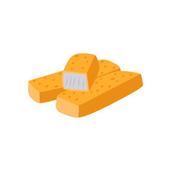 Fish FingersSeafood Vector Illustration, Isolated