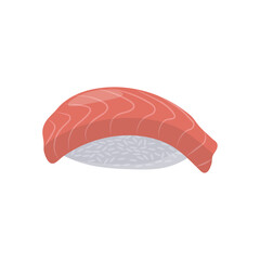 Salmon NigiriSeafood Vector Illustration, Isolated