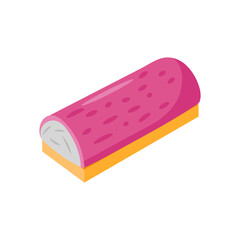 KamabokoSeafood Vector Illustration, Isolated