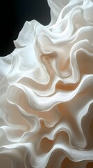 A soft folded paper effect forming subtle overlapping waves.