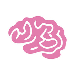 A pink brain