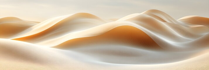 A soft texture of smooth, wind-sculpted sand dunes in muted beige.