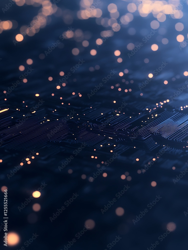 Poster A close-up image featuring a dark surface adorned with shimmering golden specks, creating a magical and ethereal atmosphere.