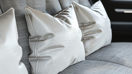 sofa and pillows