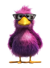 Fototapeta premium PNG Furry mangoose animal funny bird.