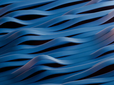 Abstract blue wave pattern background with a modern design