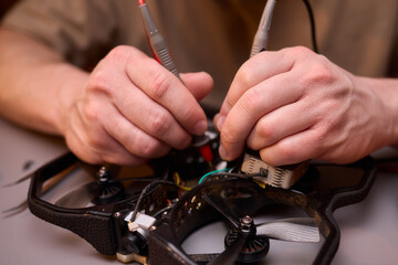 The detailed Drone Repair Process carried out meticulously in a specialized workshop setup