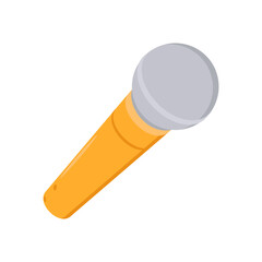 Microphone Video Production Vector Illustration, Isolated