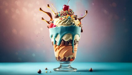 Fototapeta premium Parfait: where dessert meets artistic expression. 