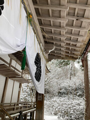 雪化粧の三千院
