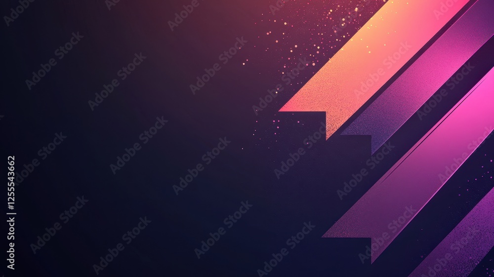 Canvas Prints dynamic zigzag arrow design in bold purple digital abstract art modern background vibrant viewpoint