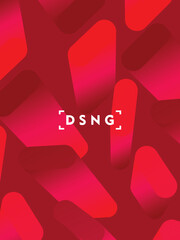 Modern red background with luxury 3d abstract pattern. Modern shiny red pattern. Futuristic technology concept, suitable for covers, posters, banners, brochures, websites, etc.