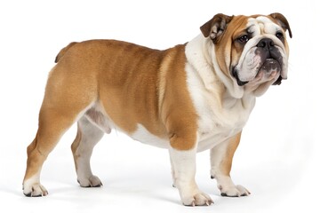 bulldog isolated on white