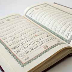 Fototapeta premium quran with white background