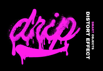 Distort Photoshop Effect Mockup