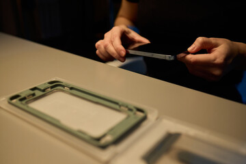 To apply a screen protector onto your smartphone, you will need to have focus, care, and precision