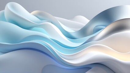 Fototapeta premium Premium Frosted Abstract Background with Liquid Silver Flow