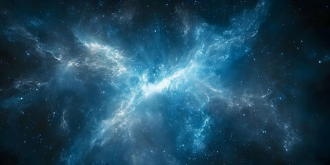Obraz premium Mystical Cosmic Galaxy with Shimmering Stars and Ethereal Nebula in a Vast Expanse of Space