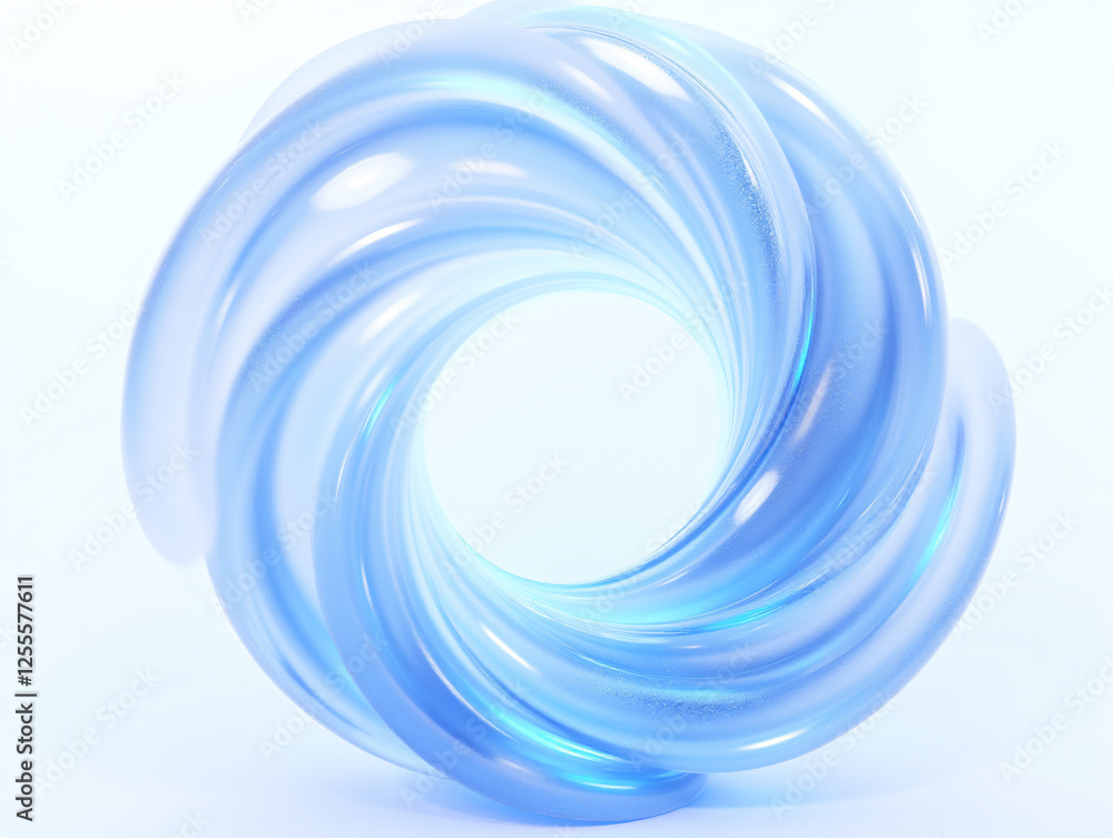 Poster abstract light three-dimensional luminous particles technology sense kv main visual background