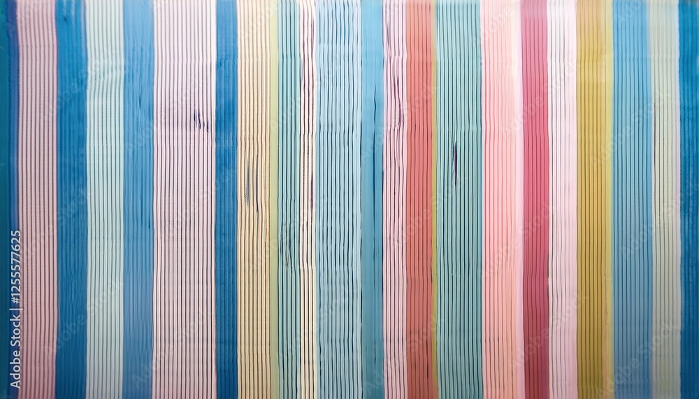 Poster soft pastel vertical stripe pattern for fabric, wall decor, or wrapping paper with a minimal retro a