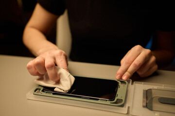 To apply a screen protector onto your smartphone, you will need to have focus, care, and precision