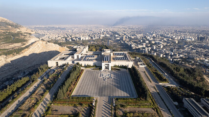 The Syrian opposition inside the Presidential Palace after the fall of the regime