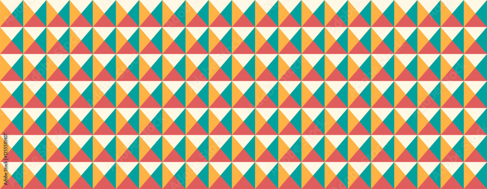 Poster seamless geometric pattern featuring clean shapes and mosaic texture. ideal for abstract backgrounds