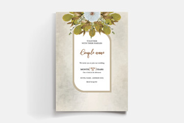 BRIDAL SHOWER FLORAL INVITATION TEMPLATE