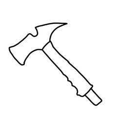 hammer, coloring and icon
