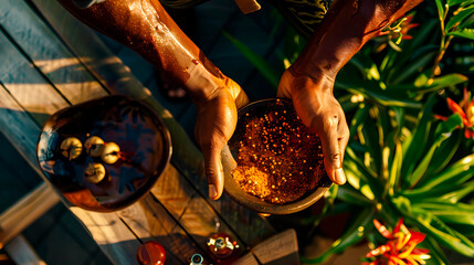 Eastern, Asian, Mexican cuisine, cooking. Close-up cooking