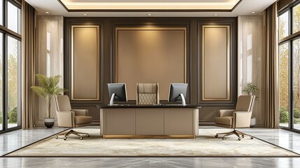 Luxurious Modern Executive Office Interior Design