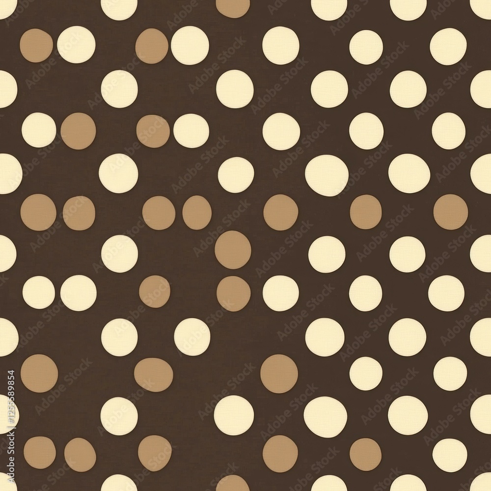 Poster fine brown and beige polka dot texture tile with distinct pattern suitable for various design applic