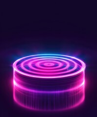 Radio wave pulse glow. Smart home sensors, wireless beacon, digital transmission sound. Transparent glowing Wi-Fi logo. Radar beams emitting a network light effect for IoT devices

