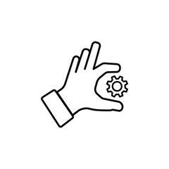 Implement Line Icon vector