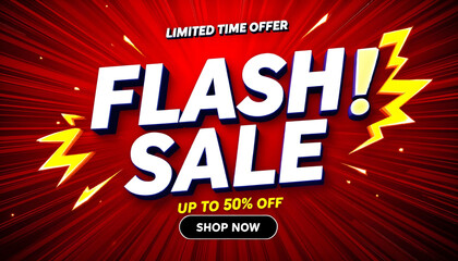 Gradient Flash Sale Promotion Banner