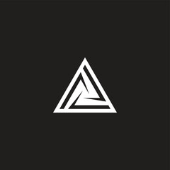 Triangle, frame, simple geometric symbol simple logo vector