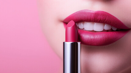 Obraz premium Stunning Red Lipstick Close-up