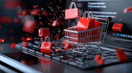 Dynamic e-commerce shopping cart boosting online sales experience