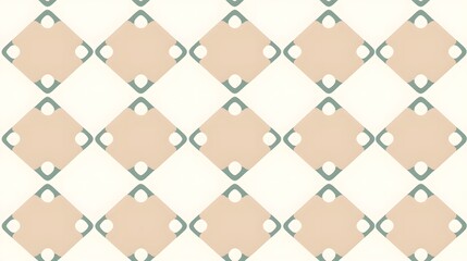 Naklejka premium Stylish Geometric Pattern with Soft Colors and Clean Lines