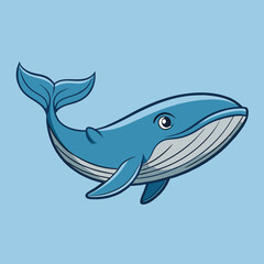 Fototapeta premium whale vector illustration