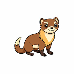 ferret  cartoon vector