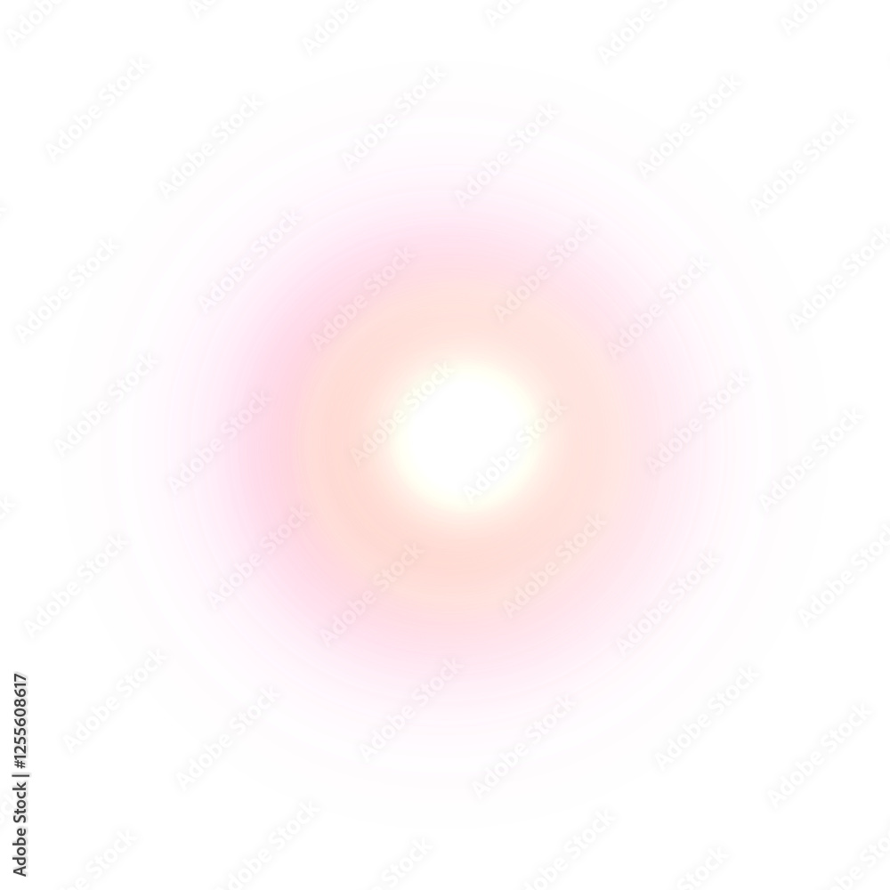 Poster glowing light gradient circle on transparent background