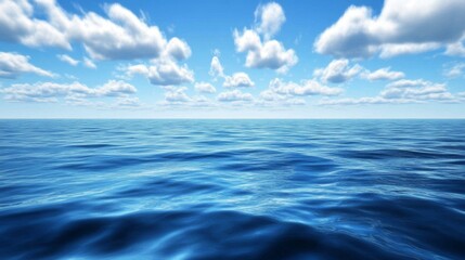 Obraz premium Stunning Ocean View Under a Cloud-Filled Sky