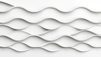 Obraz premium Abstract White Wave Pattern for Background Textures in Modern Design Projects